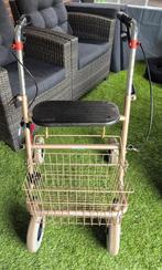 Nette rollator goud met mandje, Ophalen, Zo goed als nieuw