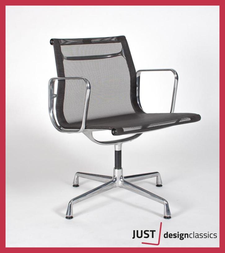 Vitra Eames ea108 Antraciet Netweave Gepolijst (voorraad:6), Huis en Inrichting, Stoelen, Zo goed als nieuw