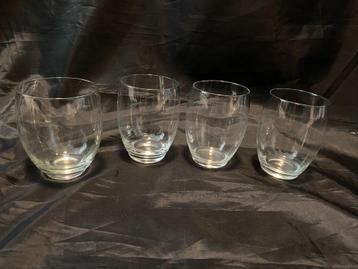 Art Deco stijl Set van 3 +1 Copier Leerdam drinkglas Candor  beschikbaar voor biedingen