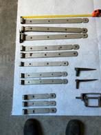 Partij Scharnieren, Hengsels, Sluitingen - Alles in 1, Doe-het-zelf en Verbouw, Hang- en Sluitwerk, Ophalen, Gebruikt, IJzer, Scharnier