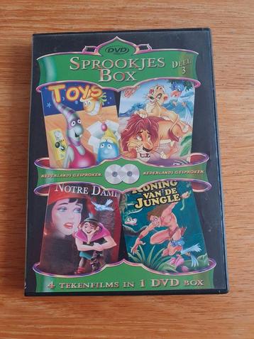 Sprookjes Box Deel 3 - 4 Tekenfilms op DVD beschikbaar voor biedingen