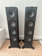 KEF Q550 Set (Zwart), Zo goed als nieuw, 120 watt of meer, Front, Rear of Stereo speakers, Ophalen