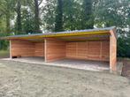 Schuilstal 3x12m in Douglashout 'Op voorraad', Weidegang, 4 paarden of pony's of meer