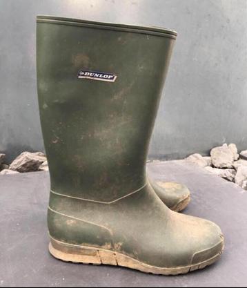 Dunlop stevige regenlaarzen groen beschikbaar voor biedingen