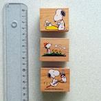 Houten rubberen stempels set Snoopy, Hobby en Vrije tijd, Stempelen, Ophalen of Verzenden, Nieuw, Houten stempel