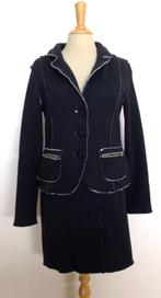 Aparte wol mix set van vest met rok van Uno due Tre! 38/M, Verzenden, Zo goed als nieuw, Maat 38/40 (M), Zwart