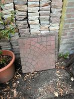 2x Rode tegel 50 x 50 cm, Ophalen, Gebruikt, Minder dan 5 m², Beton