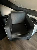 Antraciet fauteuil, Huis en Inrichting, Fauteuils, Ophalen, Zo goed als nieuw