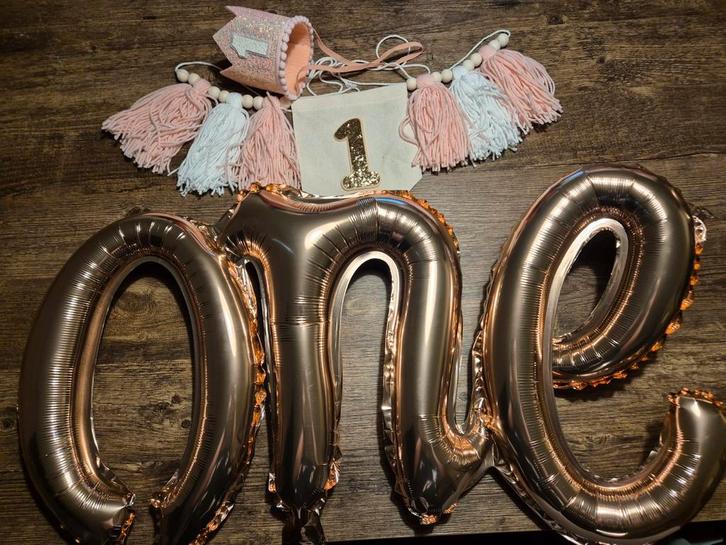 Eerste Verjaardag Decoratie Set, Kinderen en Baby's, Kinderkamer | Inrichting en Decoratie, Nieuw, Wanddecoratie, Ophalen of Verzenden