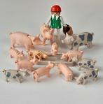 Setje Playmobil - boerin met varkens en biggen - boerderij, Ophalen of Verzenden, Zo goed als nieuw