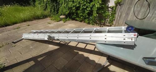 Lader, Doe-het-zelf en Verbouw, Ladders en Trappen, Gebruikt, Ladder, 4 meter of meer, Opvouwbaar of Inschuifbaar, Ophalen