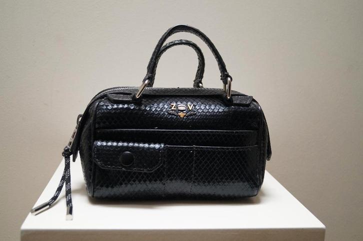 ZADIG & VOLTAIRE Leren Handtas, Sieraden, Tassen en Uiterlijk, Tassen | Damestassen, Zo goed als nieuw, Handtas, Zwart, Verzenden