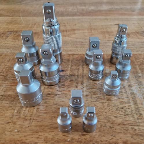 HAZET dopsleuteladapters 1/2", 3/8" & 1/4" (zgn), Auto diversen, Autogereedschap, Zo goed als nieuw, Ophalen of Verzenden