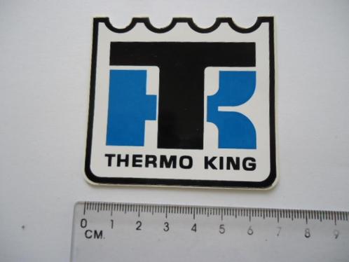 sticker oud Thermo King koeling logo auto truck thermoking, Verzamelen, Stickers, Zo goed als nieuw, Bedrijf of Vereniging, Verzenden