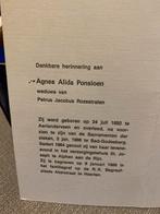 Ponsioen x Rozestraten 1892 Aarlanderveen ‘88 Alphen ad Rijn, Ophalen of Verzenden, Bidprentje