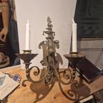 ART NOUVEAU dubbele wandkandelaar, Ophalen of Verzenden, Koper of Brons