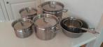 Pannenset - Geschikt voor Gas, Ophalen, Gebruikt, Rvs, Pannenset