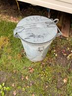 Vintage Zinken Emmer met Deksel, Ophalen of Verzenden, Gebruikt, Zink, Met deksel