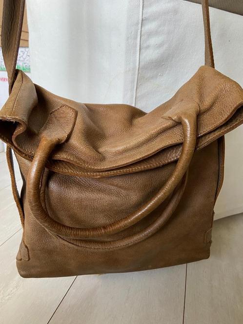 Tas van Shabbies Amsterdam, Sieraden, Tassen en Uiterlijk, Tassen | Damestassen, Zo goed als nieuw, Shopper, Bruin, Ophalen of Verzenden