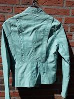 Dames jasje van blauw leer, Pronto Moda Ama Lin, maat M, Ophalen of Verzenden, 'T Olde Gre-j, Info@toldegrej.nl, Endepoelstraat 20f Didam