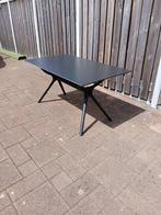 NIEUW in doos! Zwarte design tuintafel 80x140 cm €100,-!!, Ophalen, Nieuw, Rechthoekig, Kunststof