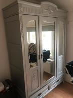 Te koop antieke kast (zilver) 3-deurs en 2-lades, Ophalen