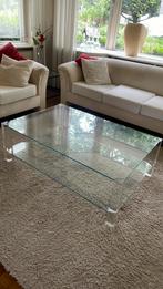 Glazen salontafel, Ophalen, Gebruikt, 50 tot 100 cm, 100 tot 150 cm