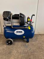 Atrox compressor 2 cilinder 50L / luchtcompressor z.g.a.n, Doe-het-zelf en Verbouw, Compressors, Ophalen, ., 6 tot 10 bar, Zo goed als nieuw