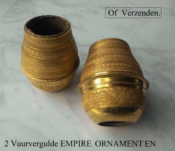 Antieke Vuurvergulde Empire ( Kandelaar ornamenten ) brons beschikbaar voor biedingen
