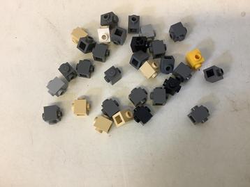 Lego steen aangepast 1x1 met 2 noppen aan 2 zijden tegenover beschikbaar voor biedingen