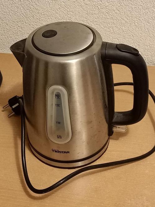Tristar waterkoker, Witgoed en Apparatuur, Waterkokers, Gebruikt, 1 tot 2 liter, Rvs, Verzenden
