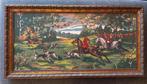 Gobelin “Jachttafereel met honden” (62 x 118 cm), Antiek en Kunst, Kunst | Schilderijen | Klassiek, Ophalen
