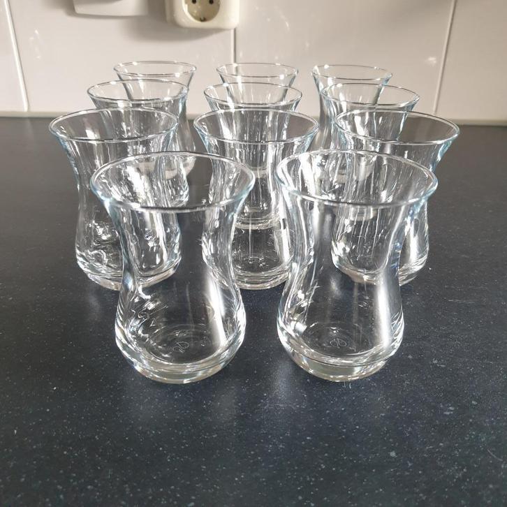 Turkse theeglazen - 11 stuks, Verzamelen, Glas en Borrelglaasjes, Nieuw, Overige typen, Ophalen of Verzenden