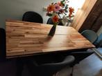 *** Eettafel met accaciablad 160x80 ***, Ophalen, Gebruikt, Vijf personen of meer, Rechthoekig
