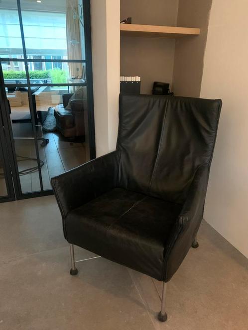 Montis Charly fauteuil zwart (twee stuks), Huis en Inrichting, Fauteuils, Zo goed als nieuw, 50 tot 75 cm, 75 tot 100 cm, Verzenden