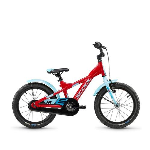 Scool XXlite 16-1 1-speed terugtraprem Jongens Red/Light Blu, Fietsen en Brommers, Fietsen | Jongens, Nieuw