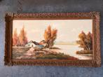 Loman schilderij, Ophalen of Verzenden, Zo goed als nieuw, Hout, Minder dan 50 cm