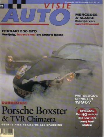 Autovisie 26 1996 : TVR Chimaera - Porsche Boxster - Ferrari beschikbaar voor biedingen