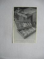 Oude zwartwit reclame voor een GERO-ZILVER bestekcassette, Verzenden, Gebruikt, Overige typen