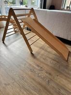 Houten klimrek met glijbaan | 4-delig | z.g.a.n., Ophalen, Zo goed als nieuw