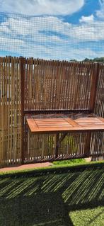 Casaria balkontafel, acaciahout, Ophalen, Zo goed als nieuw, Rechthoekig, Hout