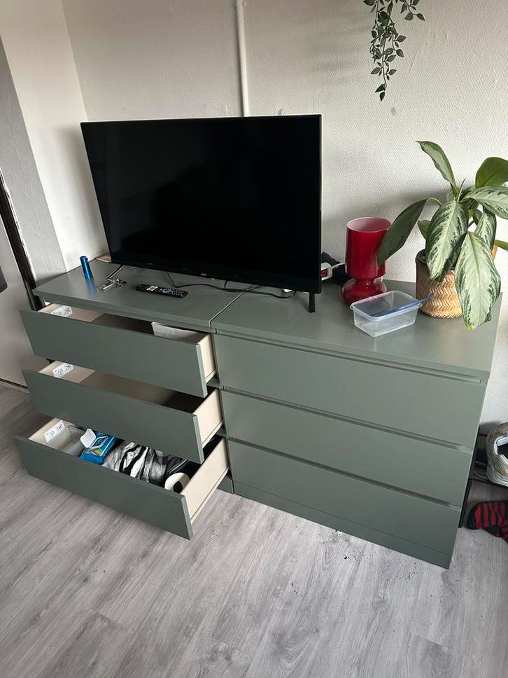 2x Malm ladekast ikea, Huis en Inrichting, Kasten | Dressoirs, Zo goed als nieuw, 50 tot 100 cm, 25 tot 50 cm, Ophalen