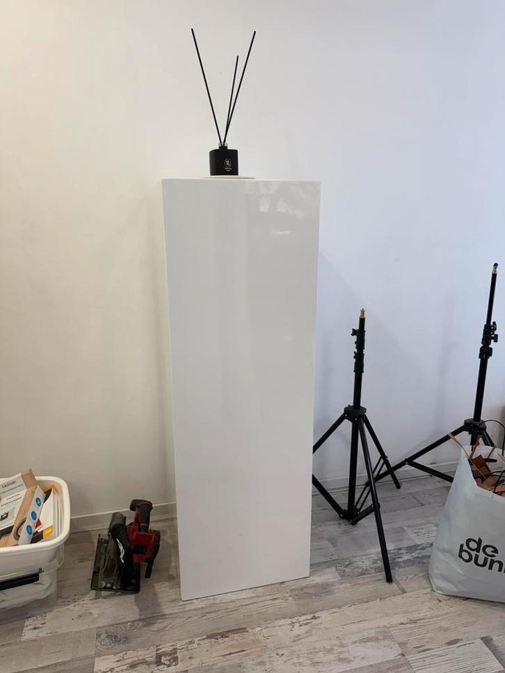 Sokkel / Zuil / pilaar 120x40x40cm Beekwilder wit hoogglans, Huis en Inrichting, Woonaccessoires | Zuilen en Pilaren, Nieuw, Ophalen