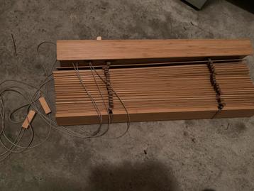 INHUIS Houten luxaflex bamboe 65 cm breed 50 mm lamellen beschikbaar voor biedingen