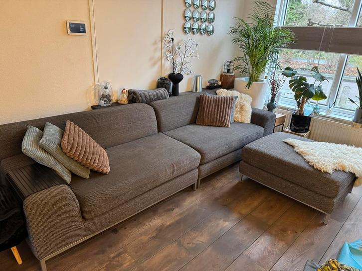 IKEA Kramfors 2-zitsbanken + hocker - Grijs, Huis en Inrichting, Banken | Bankstellen, Gebruikt, Rechte bank, Vierpersoons of meer