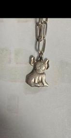 Zilveren bedel leuk hondje meerdere zilvermerkjes, Sieraden, Tassen en Uiterlijk, Ophalen of Verzenden, Zo goed als nieuw, Zilver