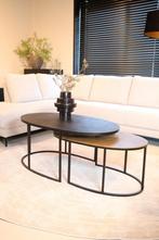 Salontafel Goud Metaal & Zwart | Luxe salontafel, Nieuw, Ophalen of Verzenden, X, X