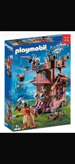 Playmobil 9340 Knights aanvalstoren geheel compleet!, Ophalen of Verzenden, Zo goed als nieuw, Complete set