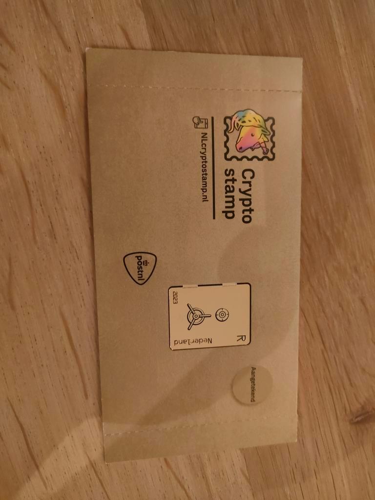 ≥ Crypto Stamp Nederland Regenboog — Postzegels | Nederland — Marktplaats