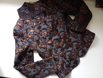 ML collections pracht grijs + koper kleur jasje, maat 40-42 beschikbaar voor biedingen